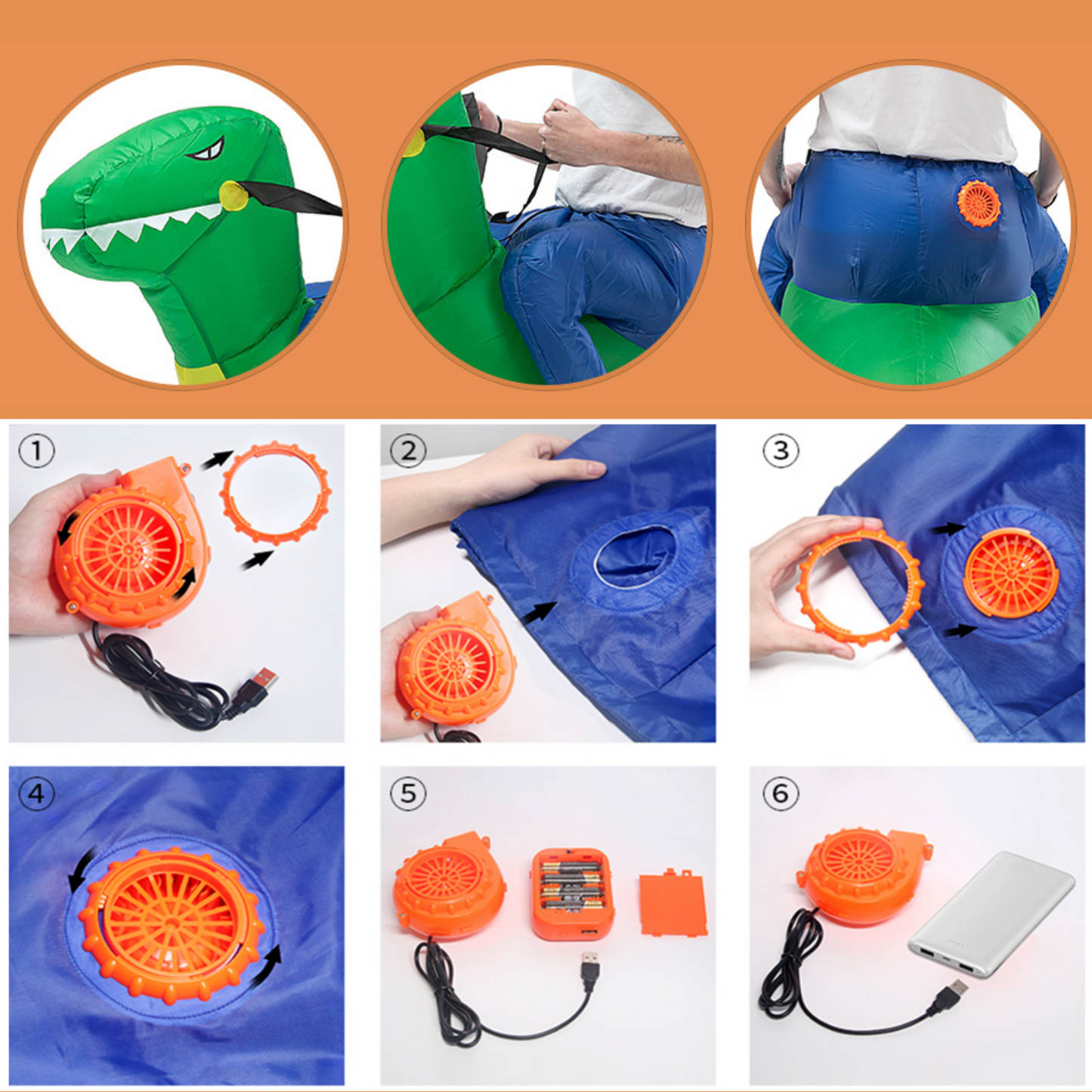 Buy Inflatable Dinosaur Costume Online