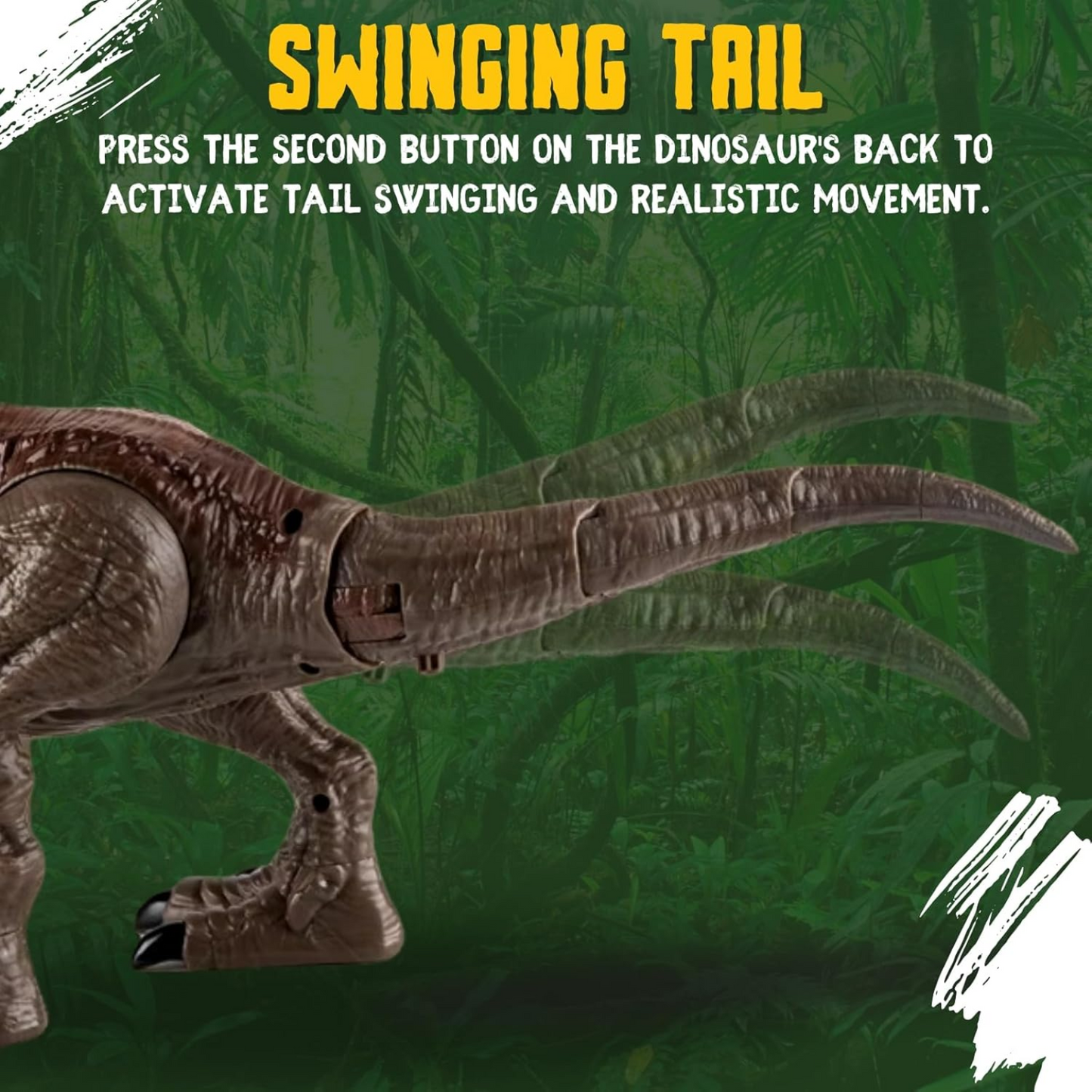 Rampaging Tyrannosaurus Rex Dinosaur Attack Action Figure - 21” with Lights, Chomp & Roar Play Toy for Kids