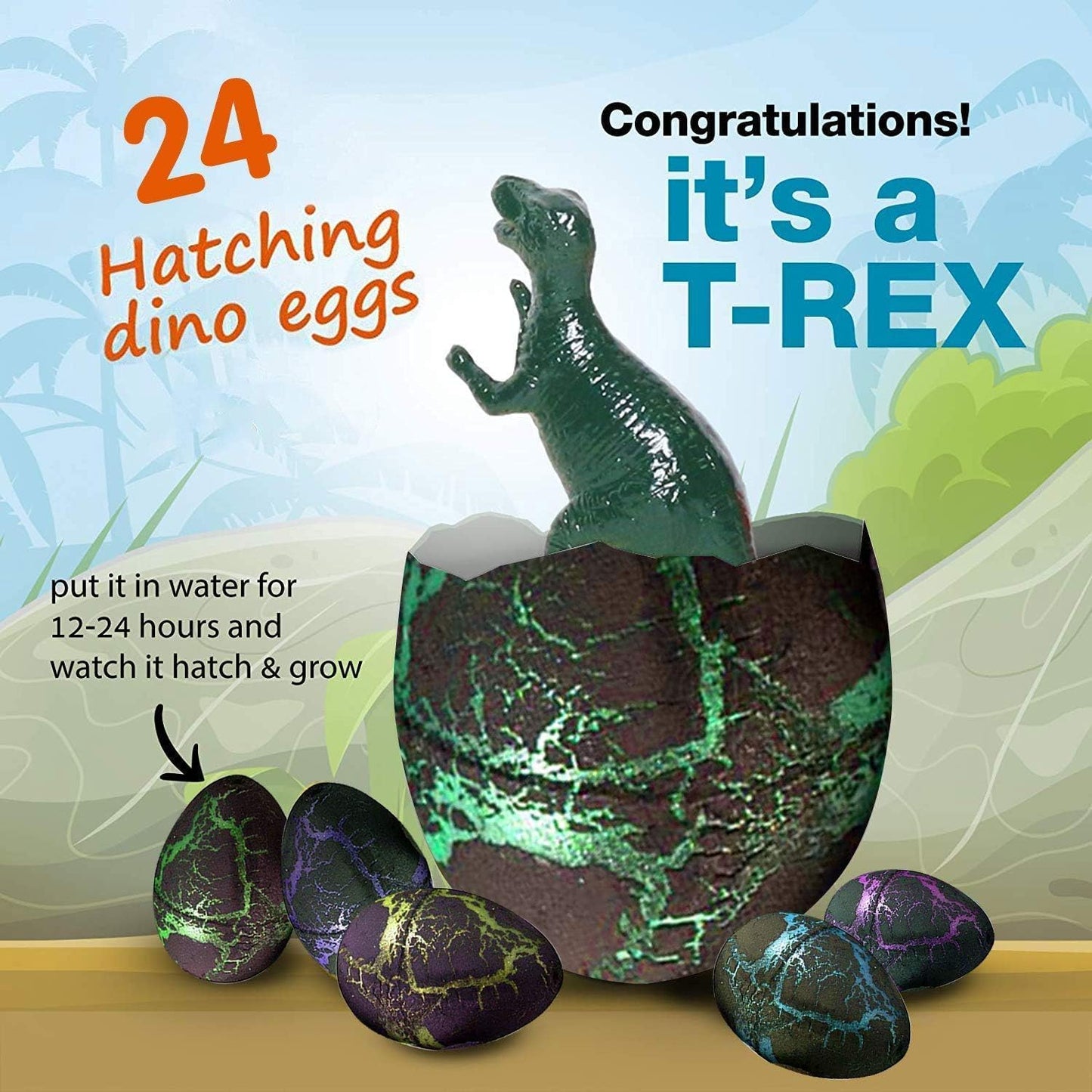 Dinosaur Hatching & Growing Eggs