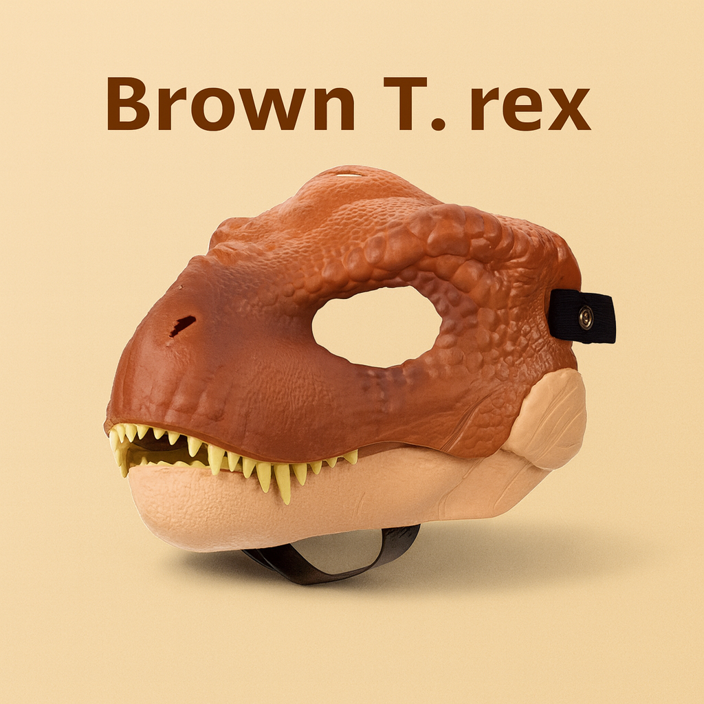 Velociraptor / T. Rex Dinosaur Mask – Realistic Moving Jaw Cosplay Mask!