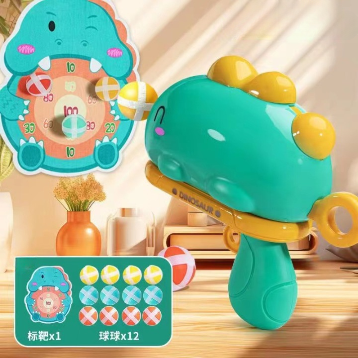 Dinosaur sticky ball gun