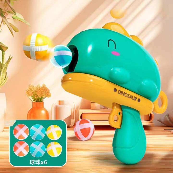 Dinosaur sticky ball gun