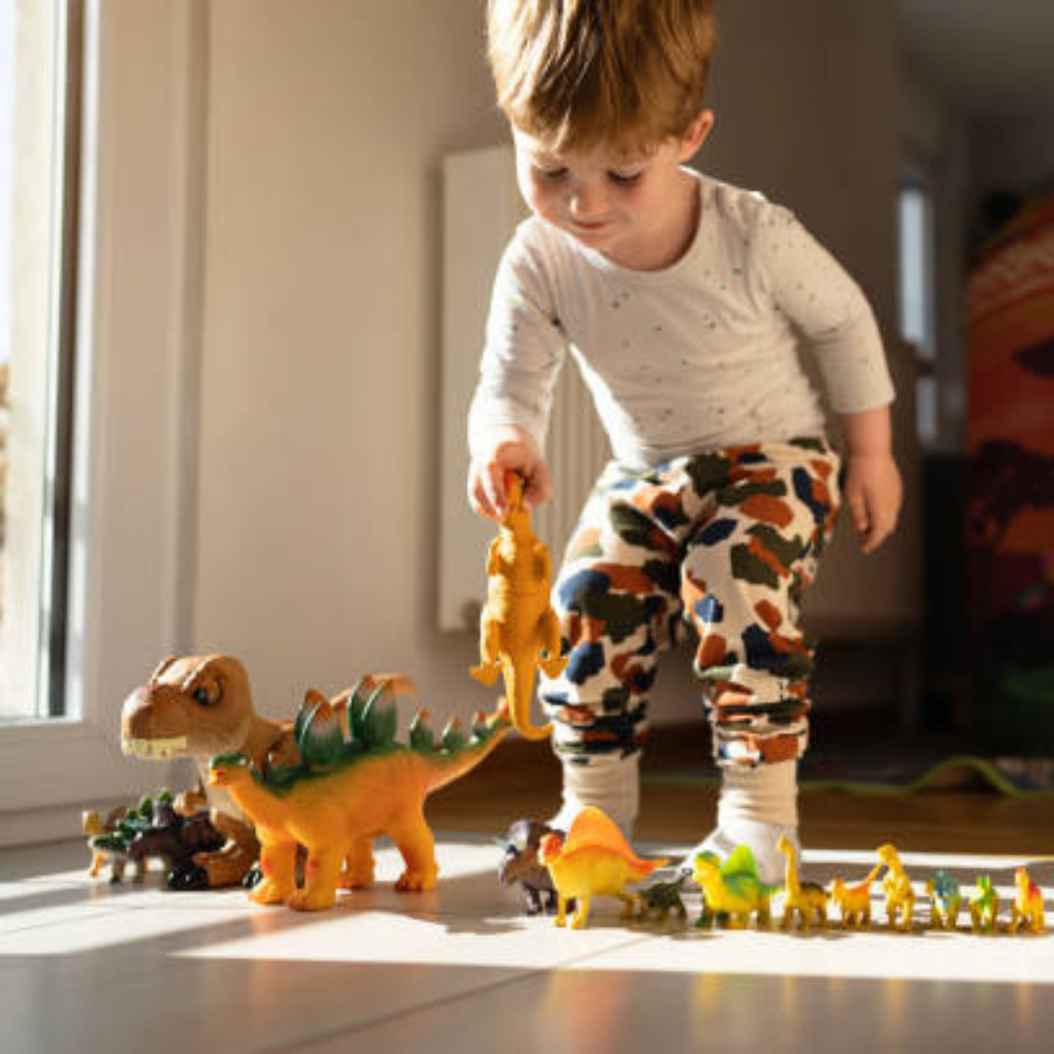 Playing with dinosaurs develops creativity, builds problem-solving skills