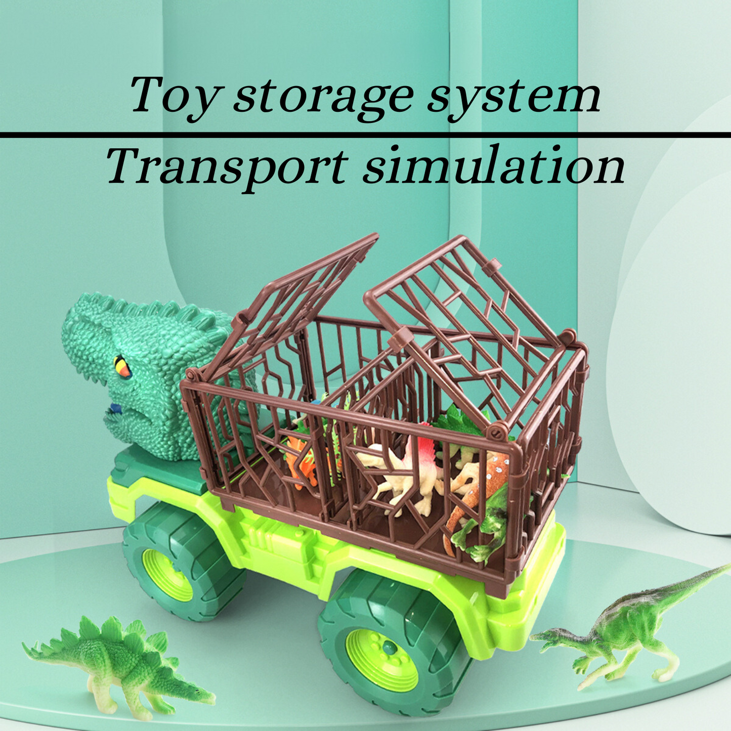 Dinosaurs toys Carrier Truck 33 pcs