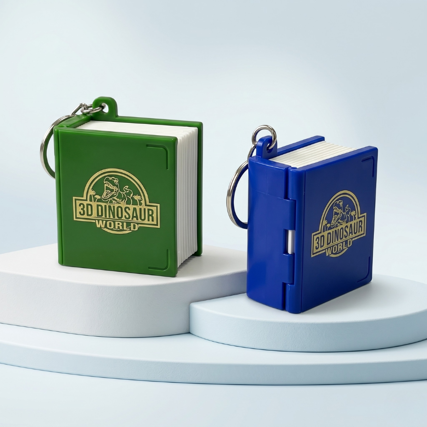 Dinosaur toys Folding Pop-Up Book Keychain