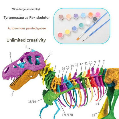 Educational Dinosaur Model & Coloring Toy
