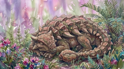 Ankylosaurus | Sleeping Dinosaurs Posters