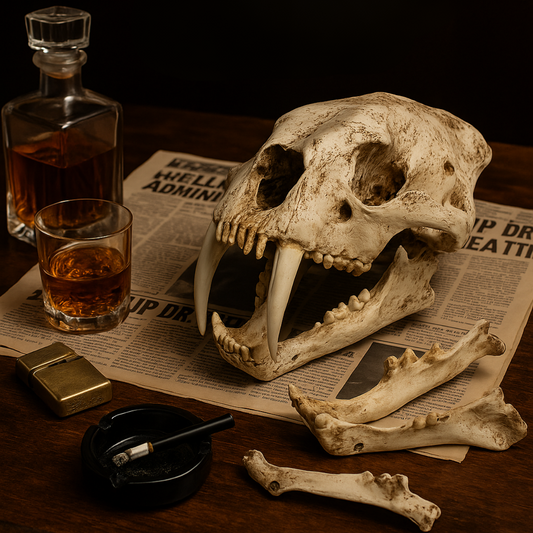 Smilodon Skull Resin Model