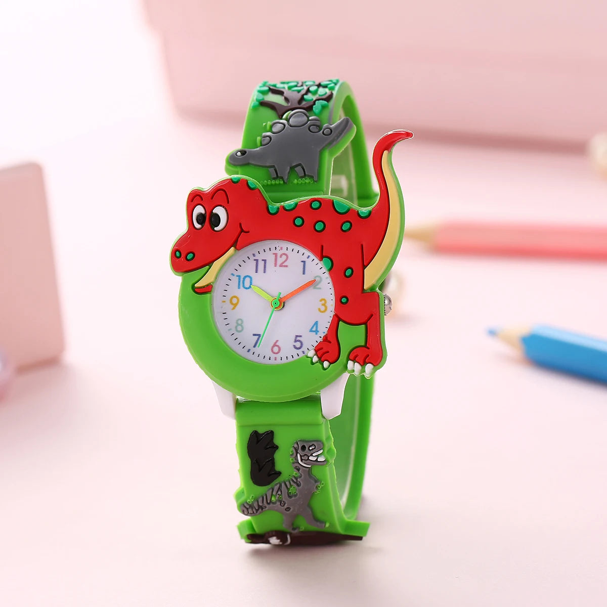 Kids Cartoon T-Rex Dinosaur Watch