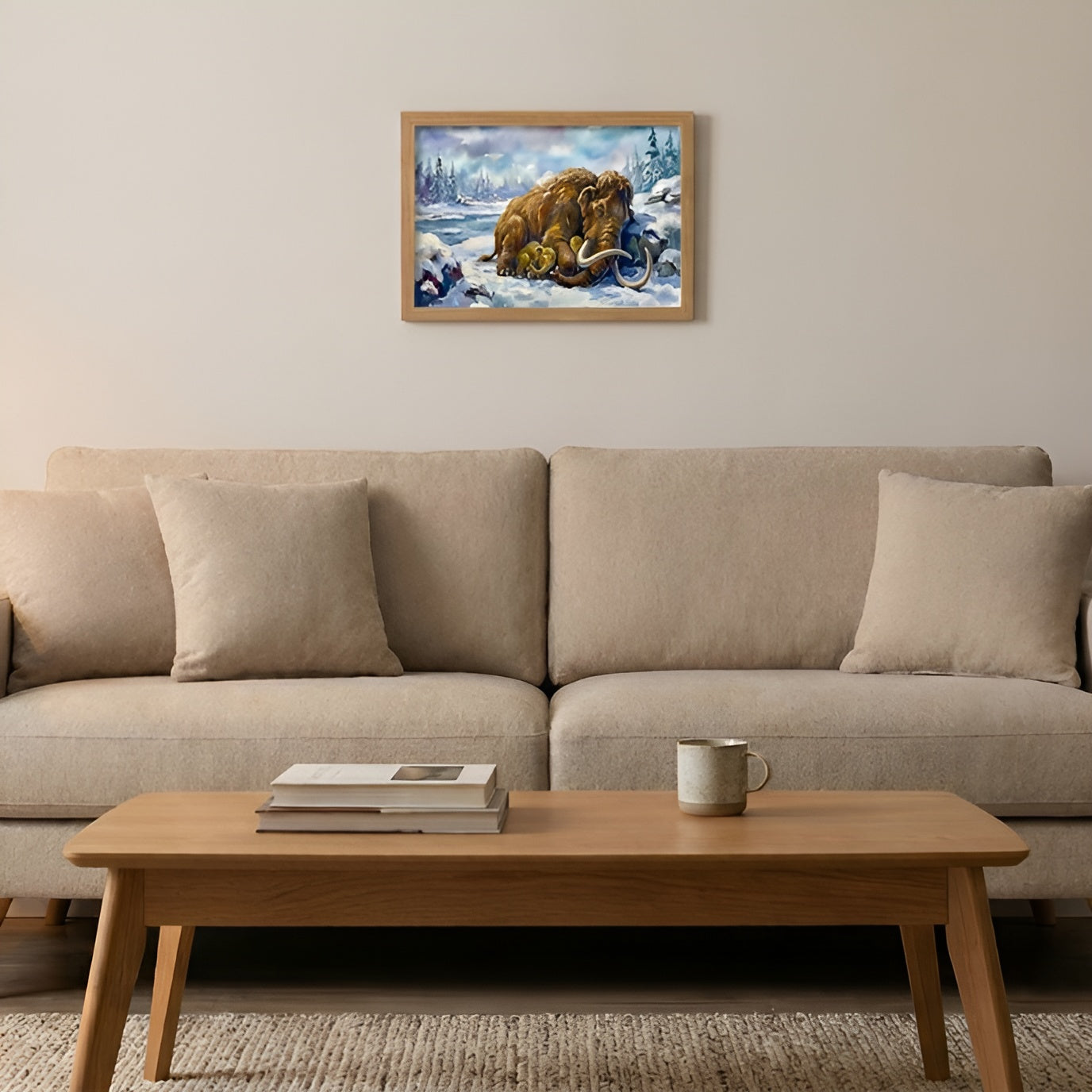 Wooly Mammoth | Sleeping Dinosaurs Posters