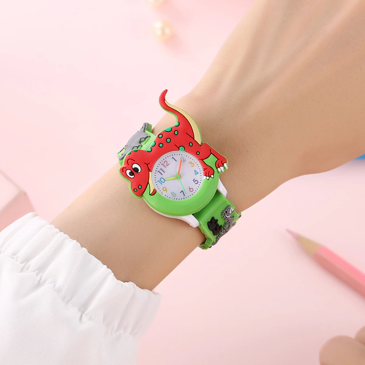 Kids Cartoon T-Rex Dinosaur Watch