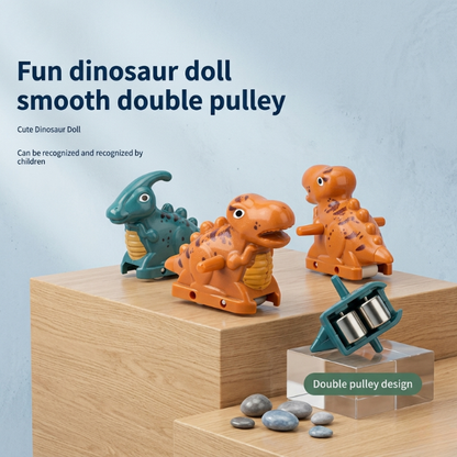 Dinosaur Chasing Race Track Game Set – Climbing, Sliding & Musical Fun!