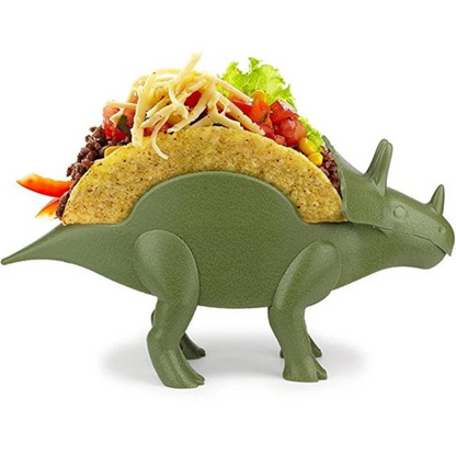 Green Tricerataco Dinosaur Taco Holder