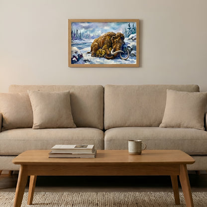 Wooly Mammoth | Sleeping Dinosaurs Posters