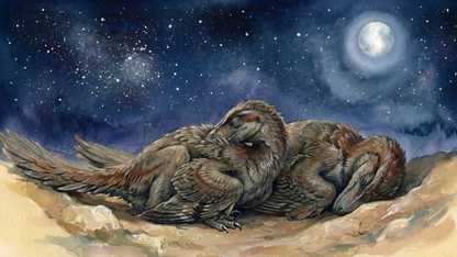 Velociraptor | Sleeping Dinosaurs Posters