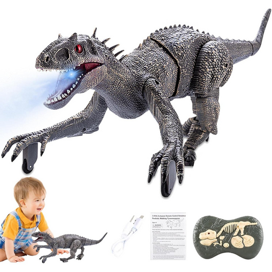 Gray RC T-Rex Dinosaur Toy