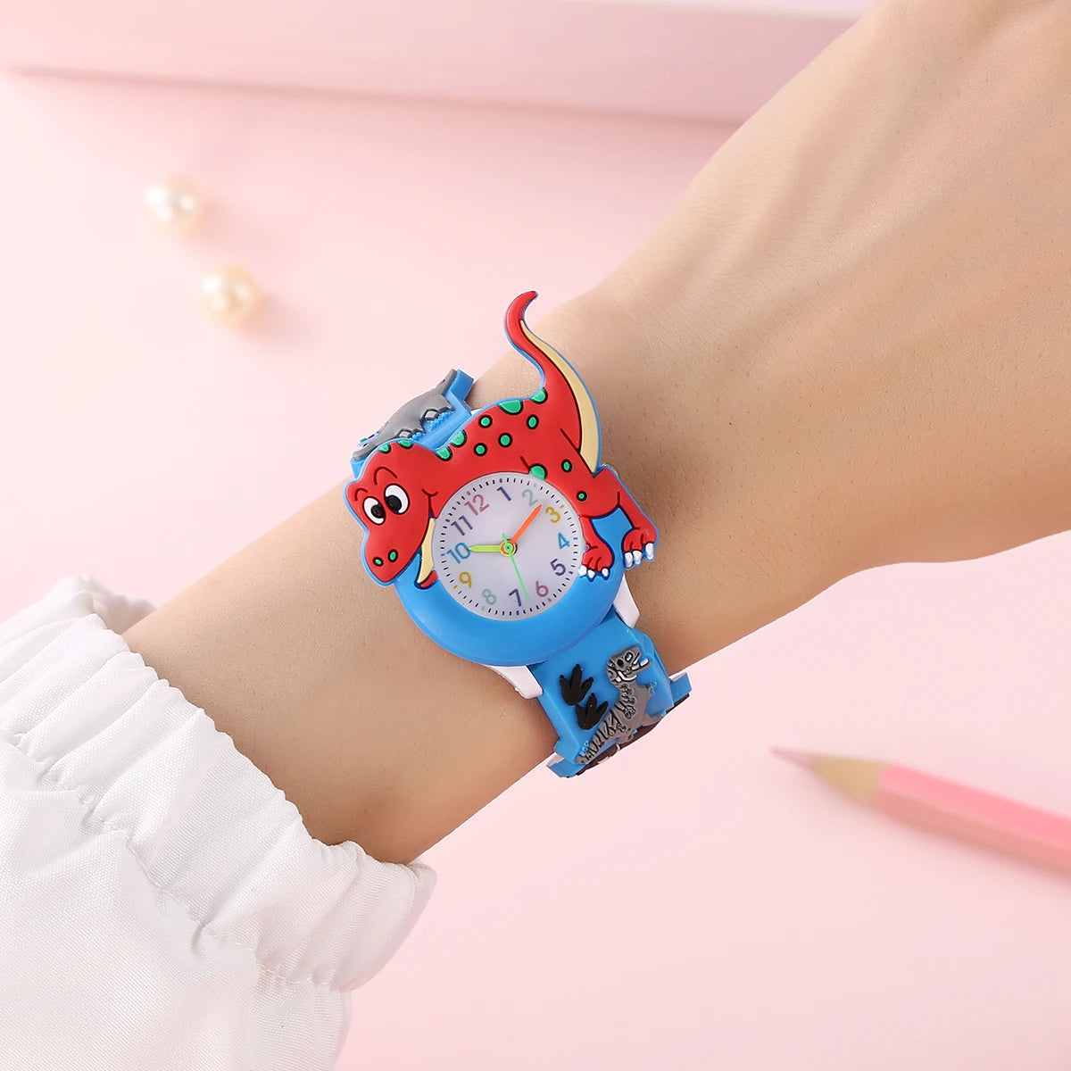 Kids Cartoon T-Rex Dinosaur Watch