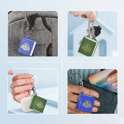 Dinosaur toys Folding Pop-Up Book Keychain