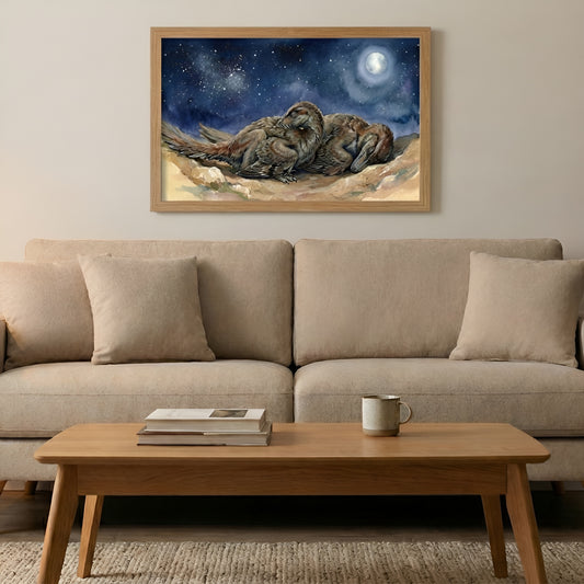 Velociraptor | Sleeping Dinosaurs Posters