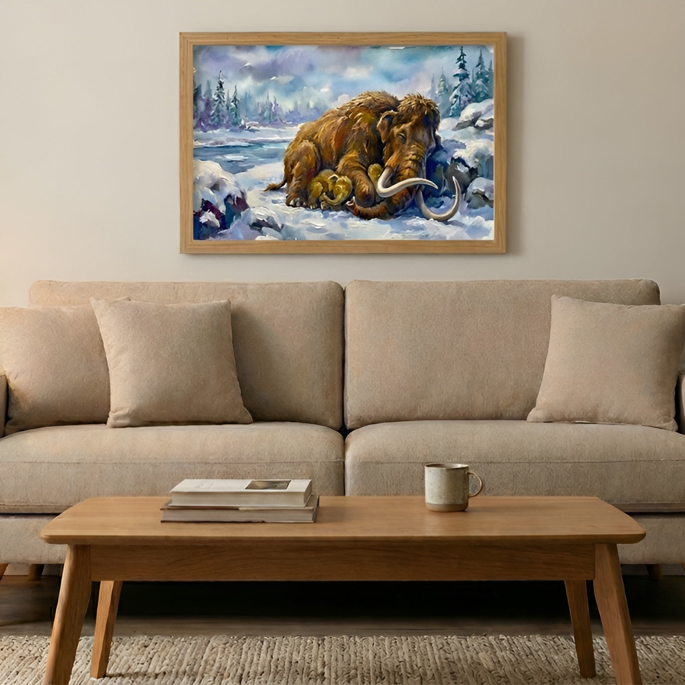 Wooly Mammoth | Sleeping Dinosaurs Posters
