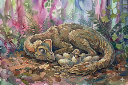 Oviraptor | Sleeping Dinosaurs Posters