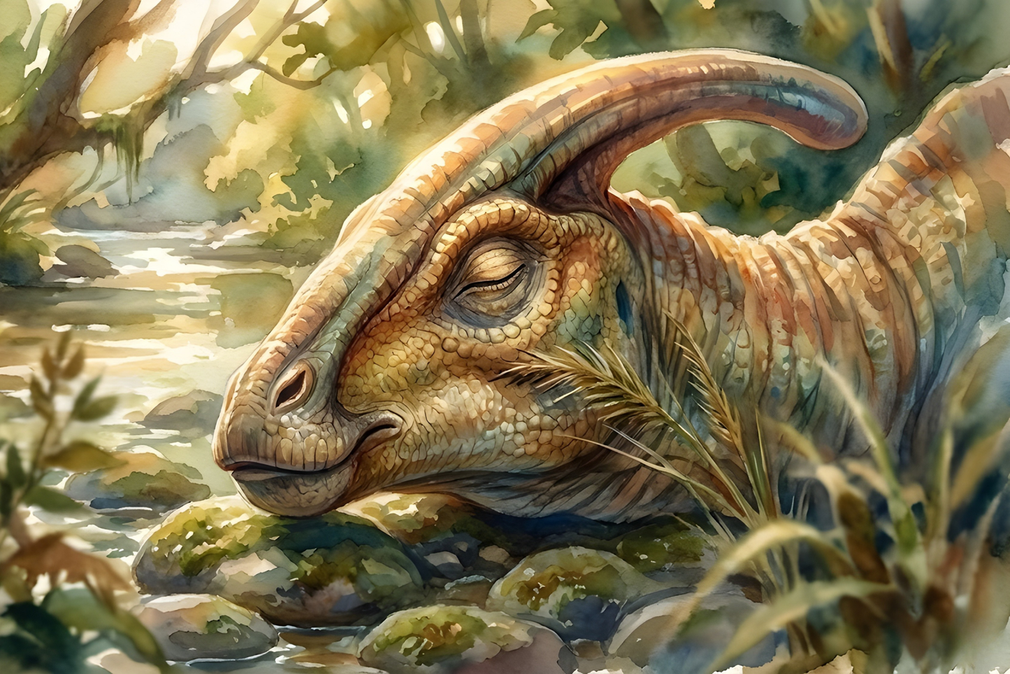 Parasaurolophus | Sleeping Dinosaurs Posters