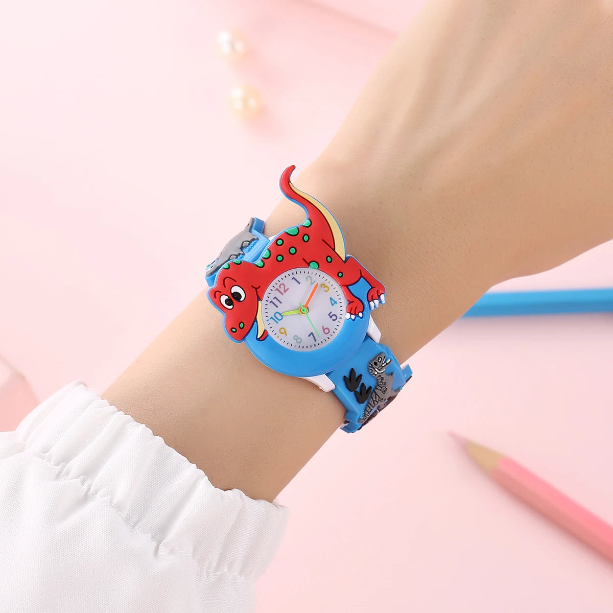 Kids Cartoon T-Rex Dinosaur Watch