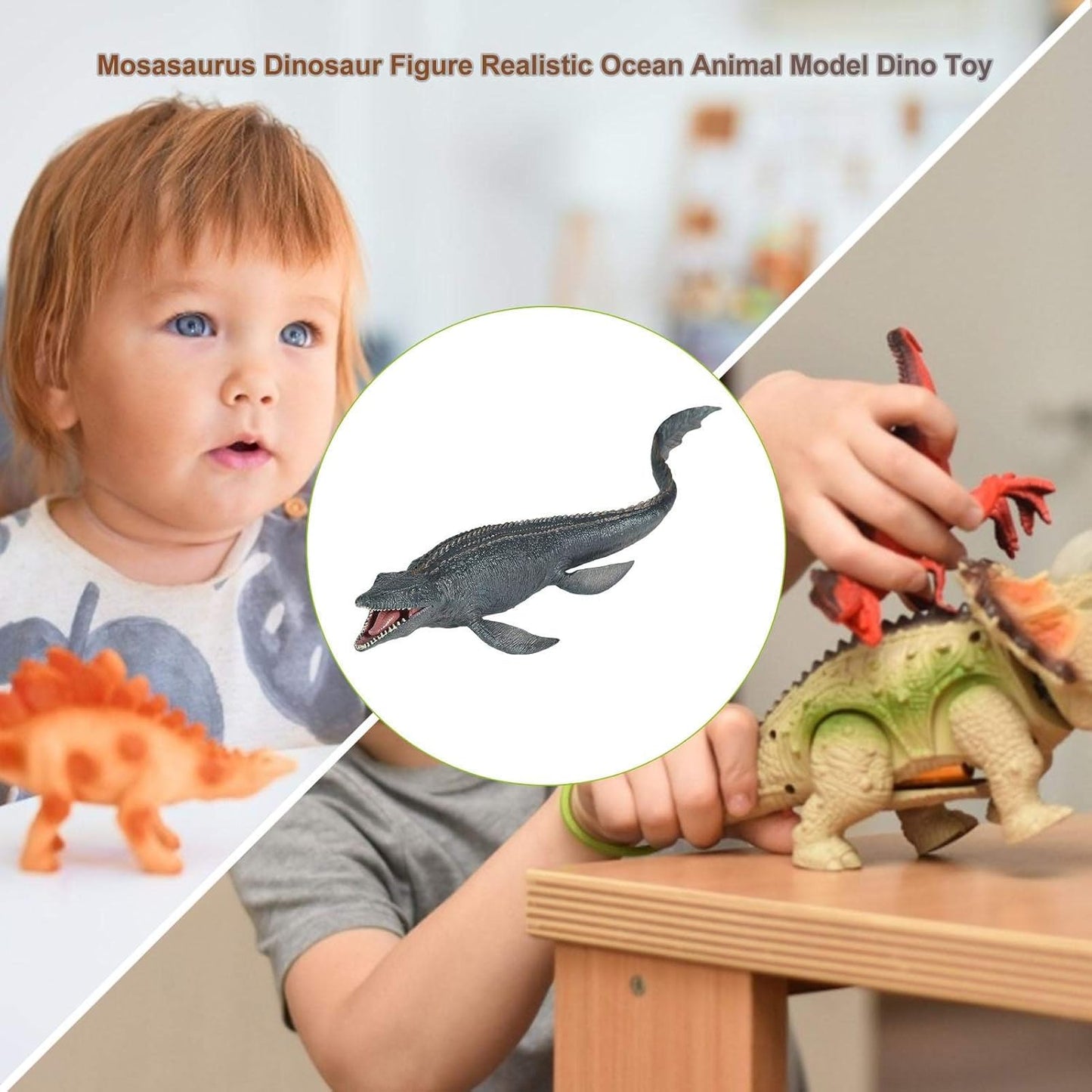 Simulation Mosasaurus Dinosaur Toy