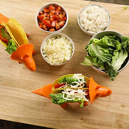 Tricerataco Dinosaur Taco Holder – Fun & Functional! 2 Taco's hold