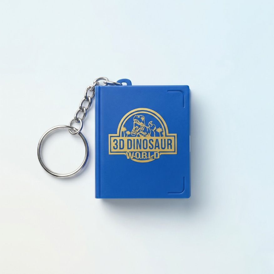 Dinosaur toys Folding Pop-Up Book Keychain