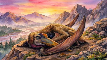 Quetzalcoatlus | Sleeping Dinosaurs Posters