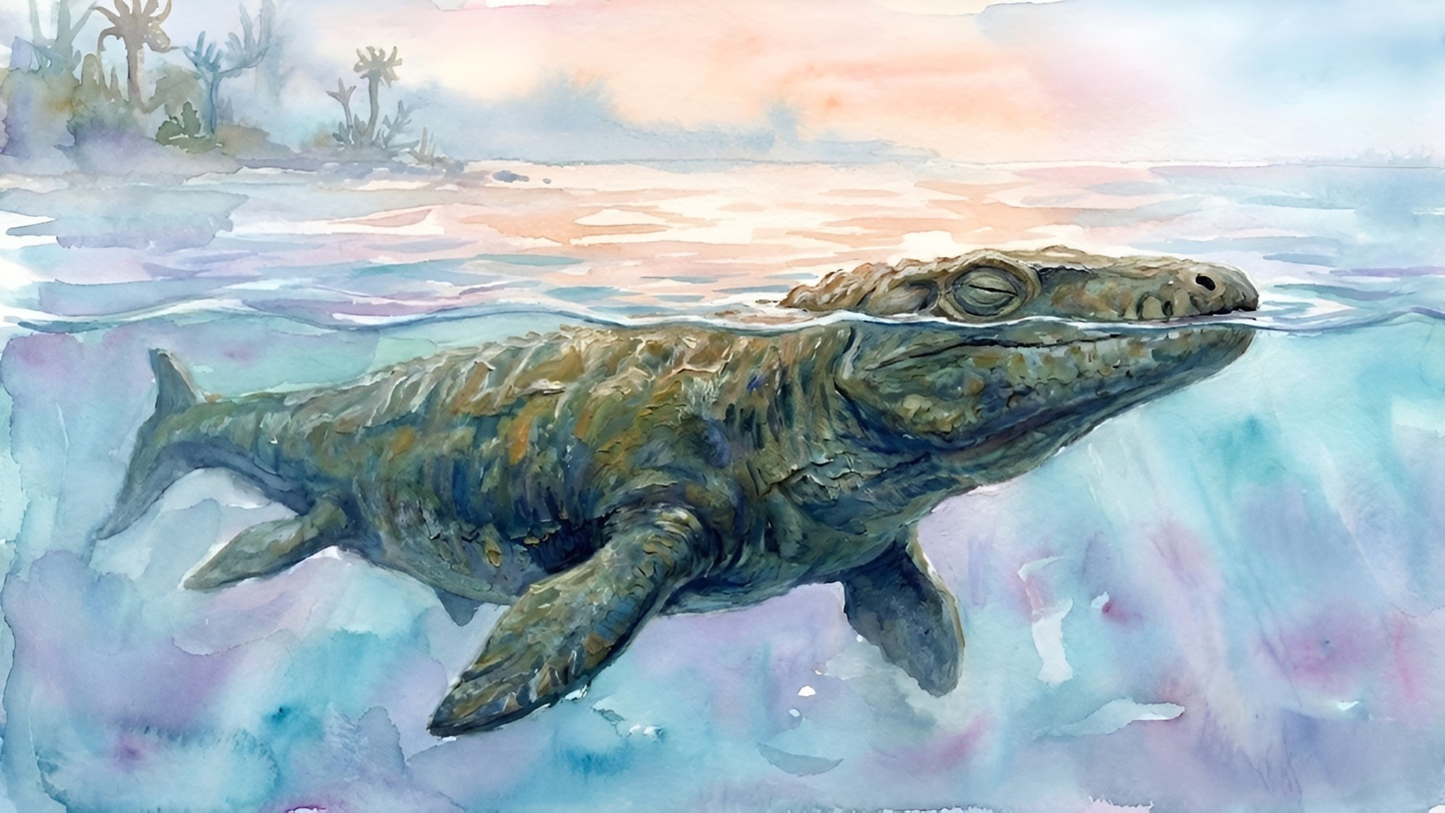 Mosasaurus | Sleeping Dinosaurs Posters