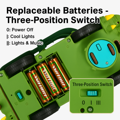 Triceratops electric universal boy toy dinosaur car