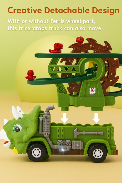 Triceratops electric universal boy toy dinosaur car