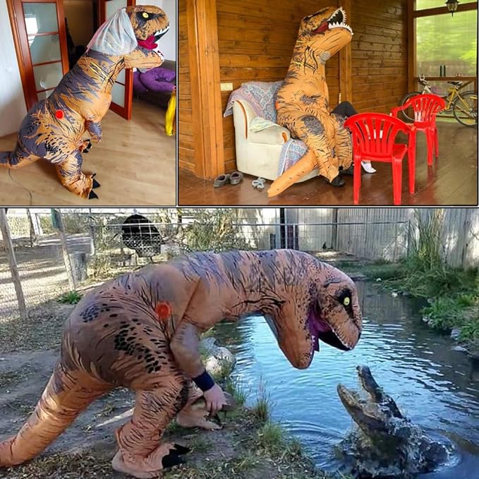 T rex inflatable costume 150-195 cm