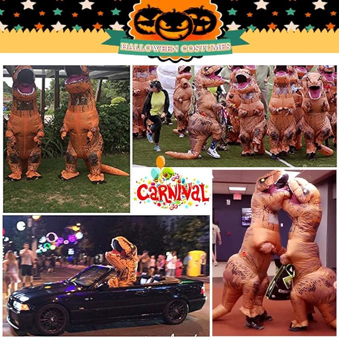 T rex inflatable costume 150-195 cm