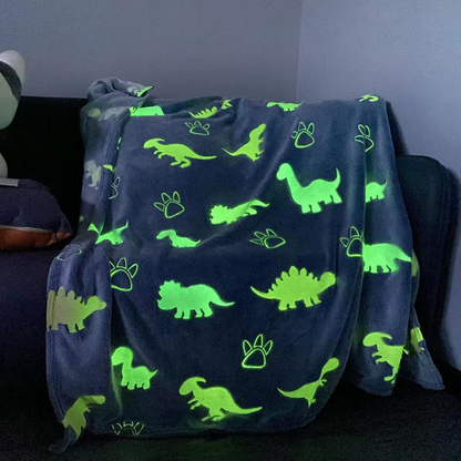 Dinosaur Blanket Glow in the Dark