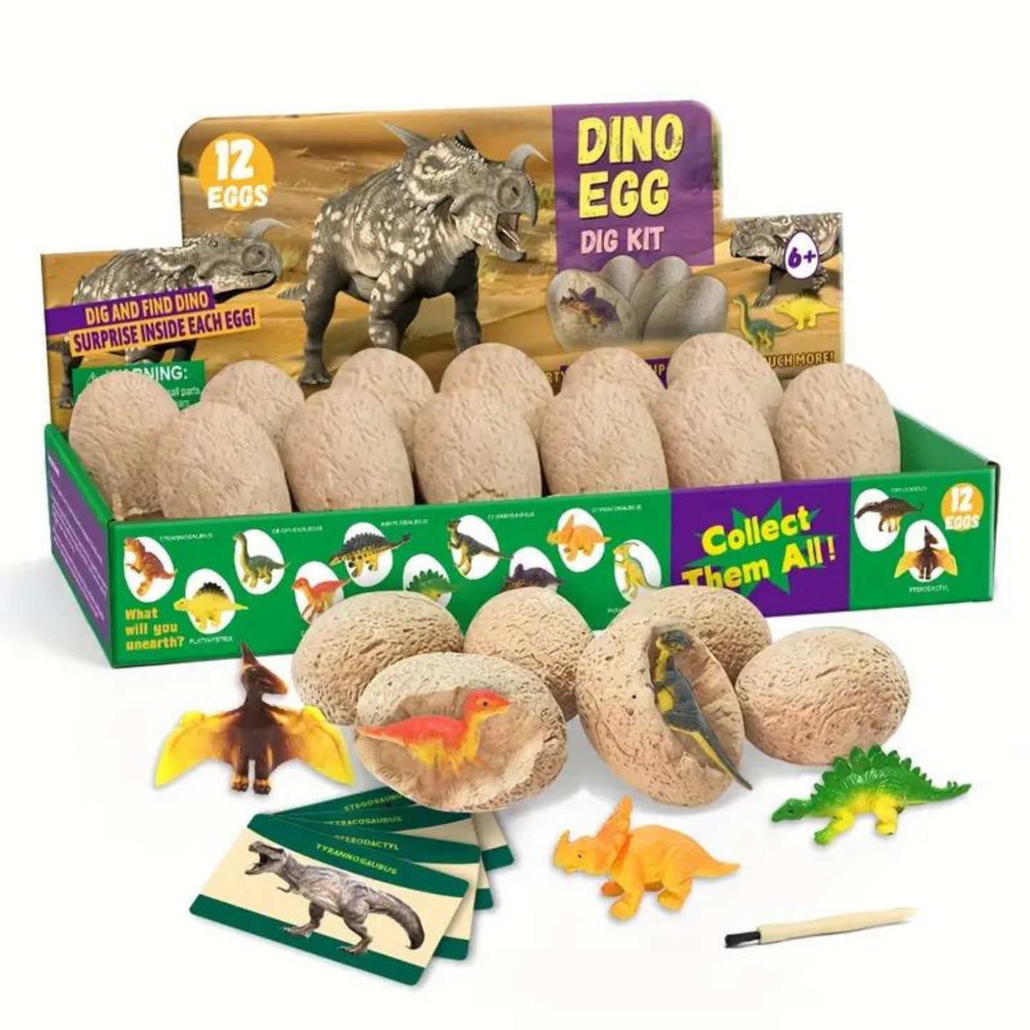 Dinosaur toys Egg Fossil Excavation