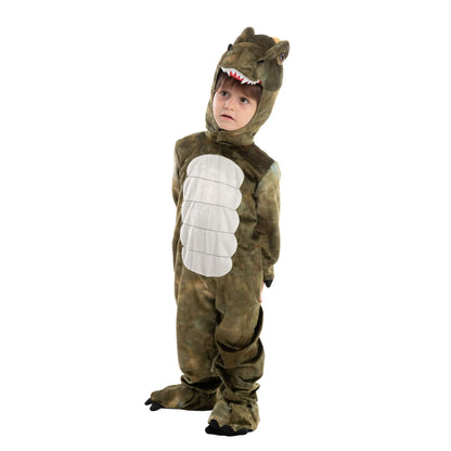 Lifelike T-Rex Dinosaur Onesie/Costume for Kids – Realistic 3D Design & Complete Set