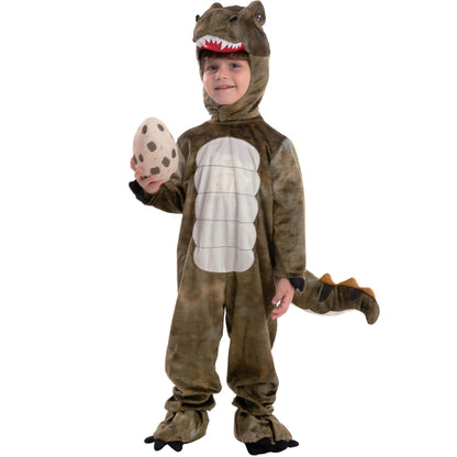 Lifelike T-Rex Dinosaur Onesie/Costume for Kids – Realistic 3D Design & Complete Set