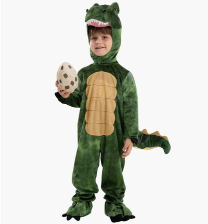 Lifelike T-Rex Dinosaur Onesie/Costume for Kids – Realistic 3D Design & Complete Set