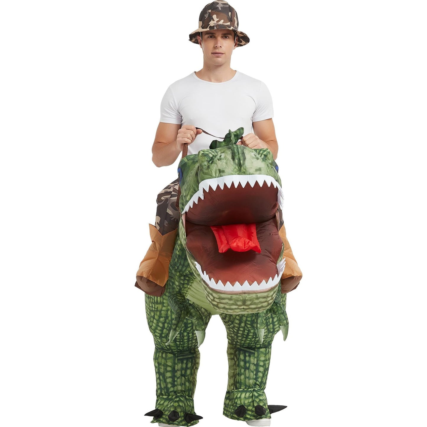 Inflatable Ride-On T-Rex Dinosaur Costume