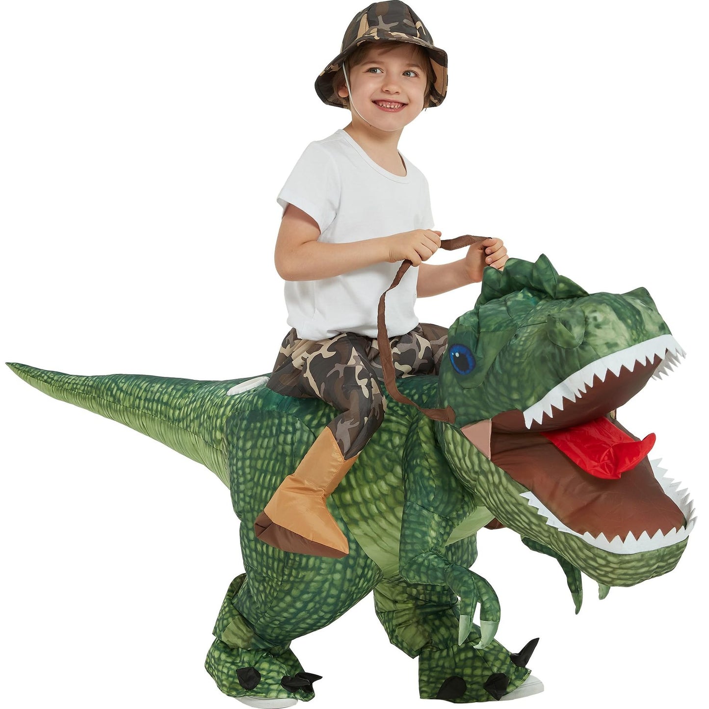 Inflatable Ride-On T-Rex Dinosaur Costume