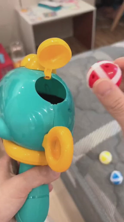 Dinosaur sticky ball gun