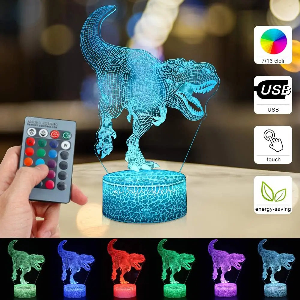 Dinosaur toys 3D Night Light