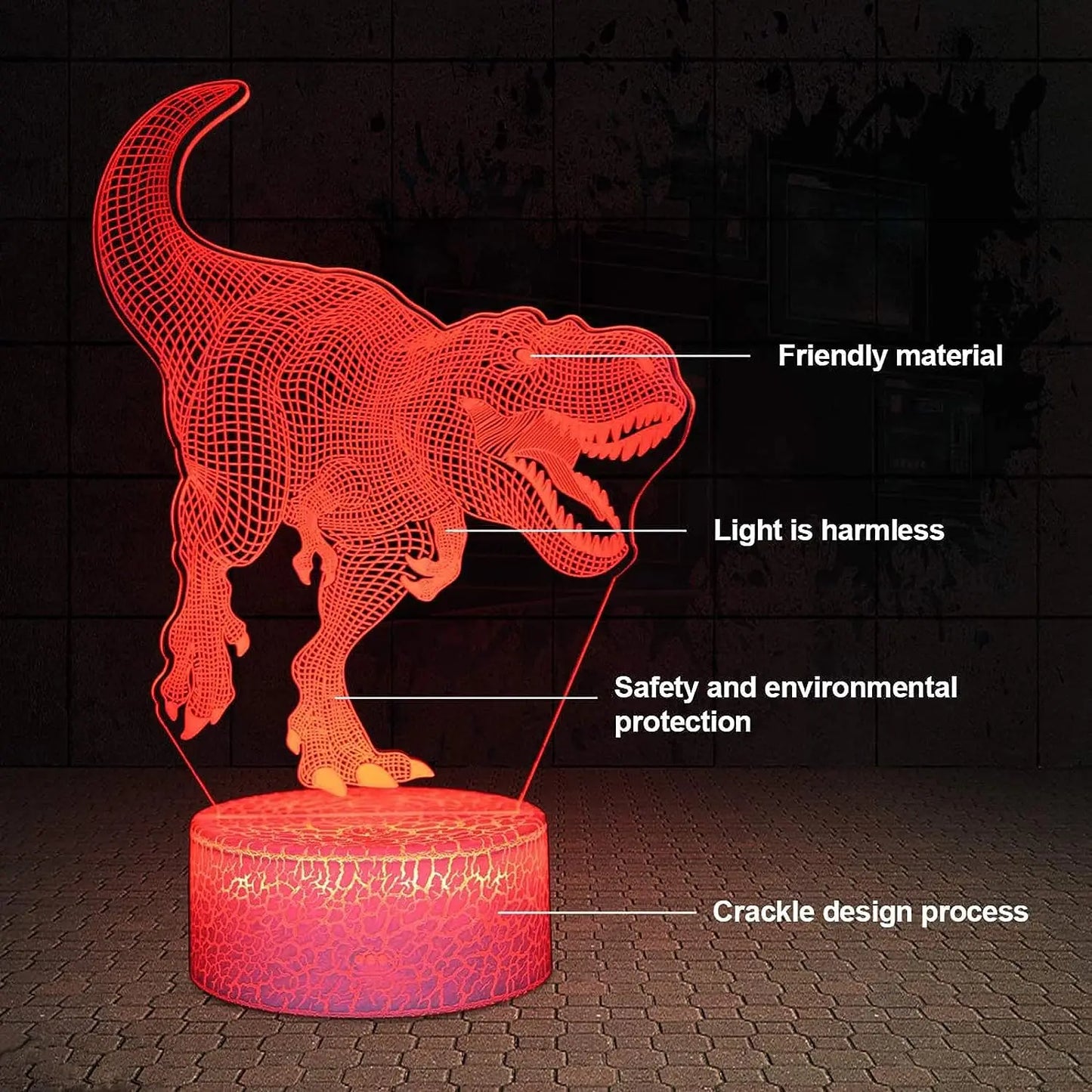 Dinosaur toys 3D Night Light